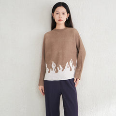 Japanese Plissé Long-Sleeve Blouse