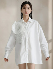 Luxury 3D Flower Blouse