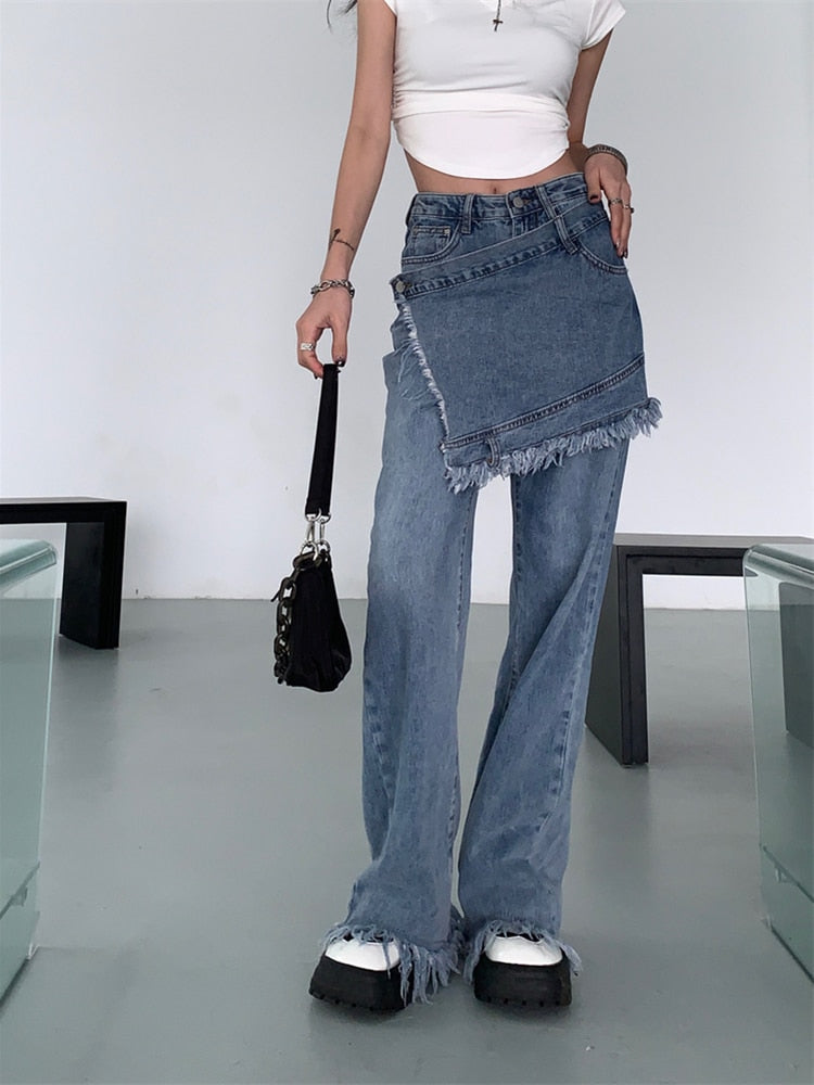 Luxurious Street Style High Waist Jeans
