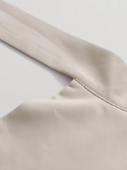 Asymmetrical Ruffle Trench Coat