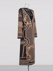 Hand-Embroidered Pearl Long Coat