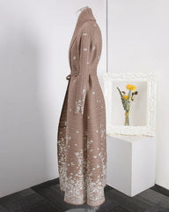 Luxury Pleated Longline Duster