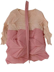 Luxury Pleated Geometric Top