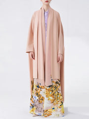 Truly Pleated Floral Oversized Trench Coat