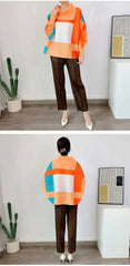 Luxury Pleats Turtleneck Top
