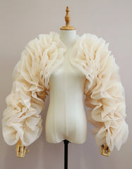 Luxury Ruffle Sleeve Bolero