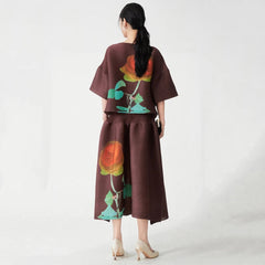 Luxury Pleated Skirt 2-Piece Set
