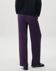 Premium Plissé Wide-Leg Trousers