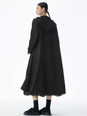 Oversized Hooded Jacket - Japanese Avant-Garde
