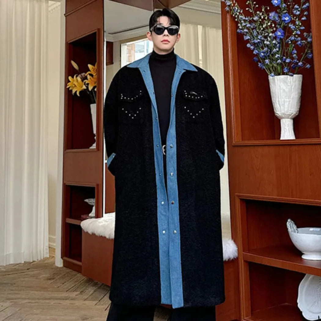 Men's Classic Luxury Full-Length Woolen Coat