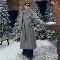 Men's Luxurious Oversized Long Wool Coat