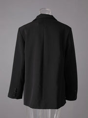 Luxe Feather & Bead Oversized Blazer