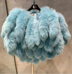 Genuine Fox Fur Tails Bolero