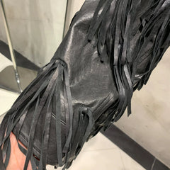 Luxury Sheepskin Fringe Jacket