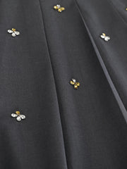 Luxury Crystal High-Waist Skirt