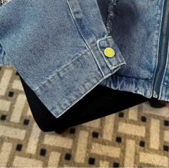 Men's Distressed Denim Trucker Jacket