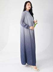 Luxury Ombré Pleated Dress