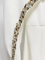 Embellished Cape Overlay Dress