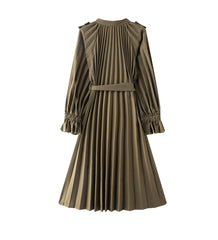 Luxury Plissé Trench Coat