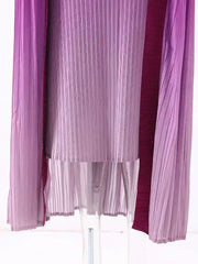 Truly Pleated Sleeveless Dress & Coat