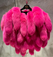 Genuine Fox Fur Tails Bolero