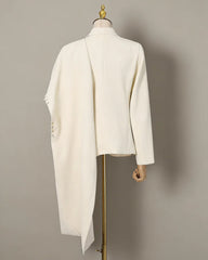 Crystal Embellished Cape Blazer