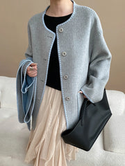 Luxury Wool-Blend Jacket & Scarf