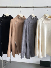 Luxury Ribbed Side-Zip Knit