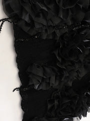 Luxury 3D Floral Knit Skirt