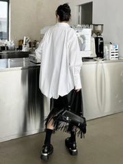 Luxury Poplin Balloon Blouse