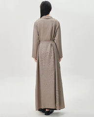 Luxury Travel Plissé Maxi Coat