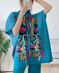 Luxury Pleated Tunic Top