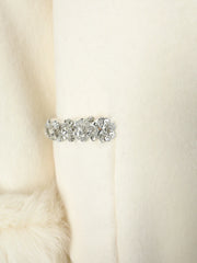 Luxury Woolen Faux Fur Coat