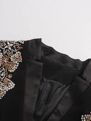 Luxury Crystal Embellished Blazer