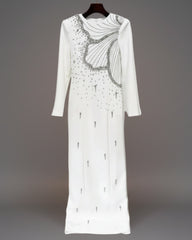 Luxury High-Neck Rhinestone Gown
