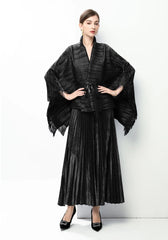 Luxury 2-Piece Pleats Skirt Set