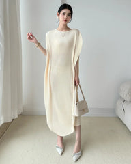 Elegant Pleated Caftan Dress