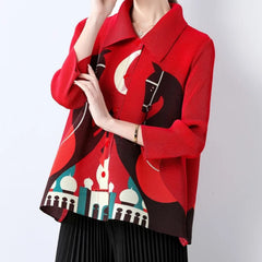 Luxury Wrinkle-Free Pleated Blouse
