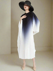 Elegant Kaftan Pleated Resort Dress