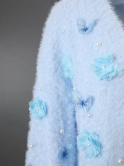 Luxury Floral & Butterfly Cardigan