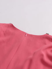 Luxury Embellished Cape Dress