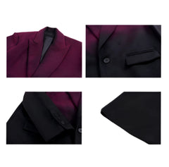 Men's Luxury Streetwear Ombre Trench Coat