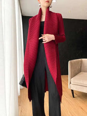 Elegant Pleats Formal Coat