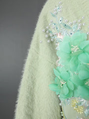 Luxury Floral Knit Cardigan