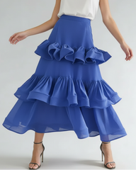 Luxury Tiered Ruffle Skirt