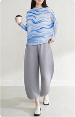 Luxury Pleated Cropped Trousers