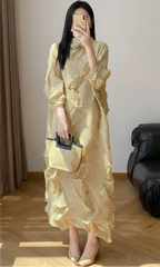 Luxury Evening Pleated Kaftan