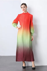 Truly Pleated Cuff Sleeve Dress