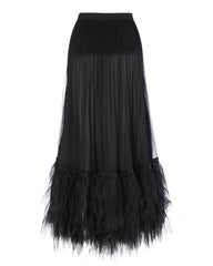 Couture Pleated Tulle Skirt