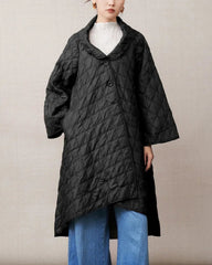 Luxury Asymmetrical Pleated Coat